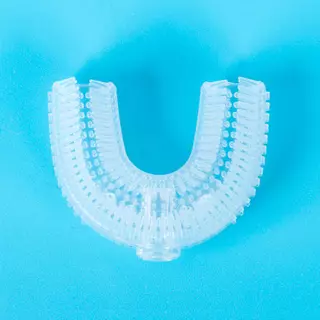 U型液态矽膠電動牙刷替換刷頭食品懶人牙刷C型兒童口含聲波式廠家