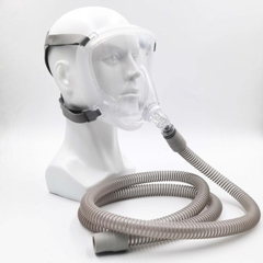防護全臉呼吸矽膠面(miàn)罩包膠PC帶彎管扣子現貨批發(fā)零售CPAP通用